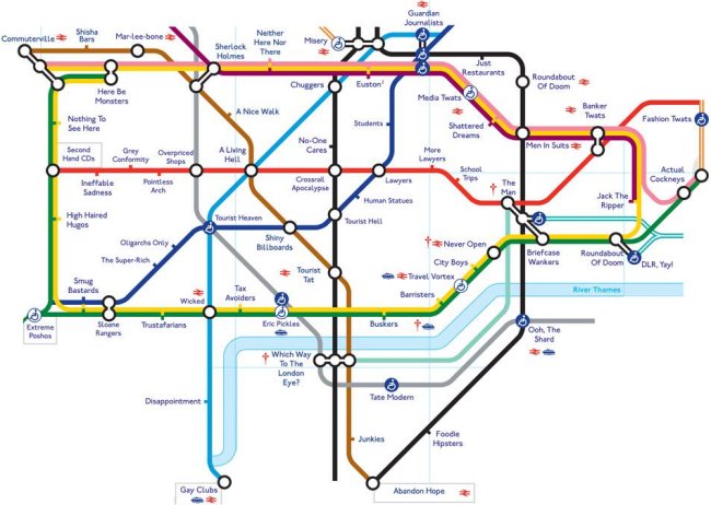 Truthful Tube Map