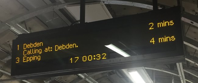 The destination of this train is ...