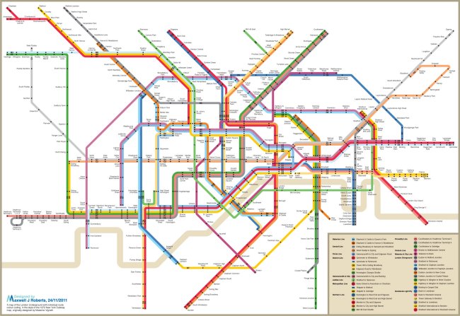 New York style Tube Map
