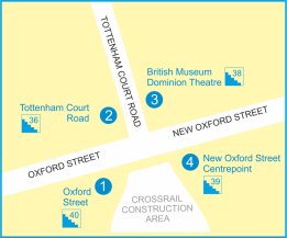 Leicester Square Exit Map